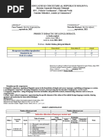 Proiectare Clasa A III-a L1