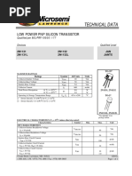Technical Data: Low Power PNP Silicon Transistor