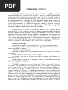 Portofoliul Copilului