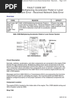 Fault Code 287 SAE J1939 Multiplexing Accelerator Pedal or Lever Sensor System Error - Received Network Data Error