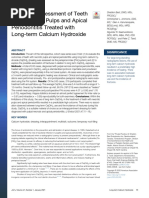 Outcome Assessment of Teeth With Necrotic Pulps and Apical Periodontitis Treated With Long-Term Calcium Hydroxide