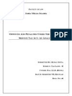 Offences and Penalties Under Goods and Service Tax Act 2017 - An Analysis