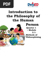 Introduction To The Philosophy of The Human Person: Senior High School