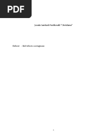 Referat Boli Infetco Contagioase