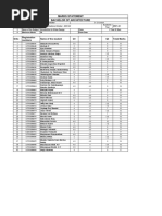 Introduction To Urban Design - Evaluation Sheet