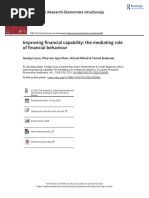 Improving Financial Capability The Mediating Role of Financial Behaviour