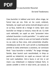 In Casa Bunicilor-Rezumat