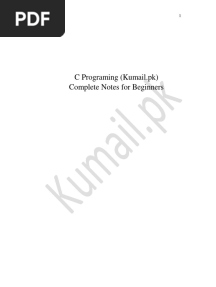 C Programing PDF Optimized Kumail