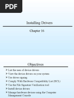 16 Installing Driver