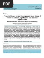 Financial Literacy For Developing Countries in Africa