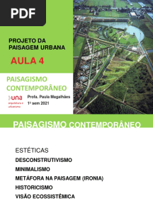 Aula 4 - Paisagismo Contemporaneo