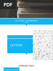 Letters and Memos: by Group 7