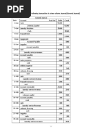 Instruction 1: Record The Following Transaction in A Two-Column Journal (General Journal)