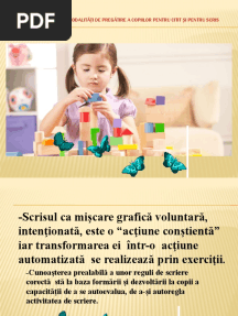 Strategii, Metode, Modalități de Pregătire A Copiilor Pentru Citit Și Pentru Scris