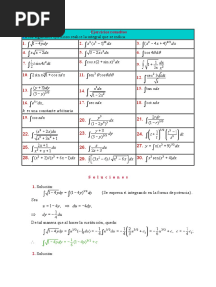 Ejercicios Resueltos de Integrales Por Sustitucion