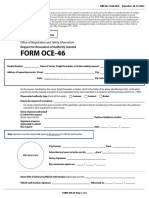 Form Oce-46: Request For Revocation of Authority Granted