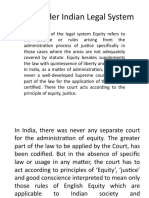 Equity Under Indian Legal System