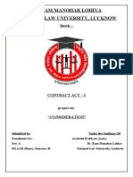 Contract Act - I Project 2nd Sem