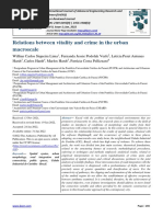 Relations Between Vitality and Crime in The Urban Macroscale