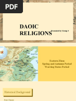 Daoic Religions: Presented by Group 5