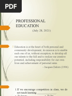 July 28 Professional Education