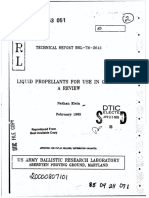 LIQUID PROPELLANTS FOR USE IN GUNS A REVIEW Nathan Klein