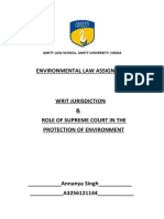 Writ Jurisdiction & Role of Supreme Court in Environmental Protection