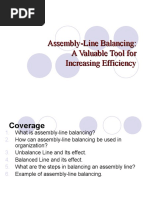 Assembly-Line Balancing: A Valuable Tool For Increasing Efficiency