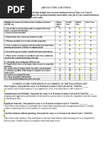 9 Type A and B Personality Test