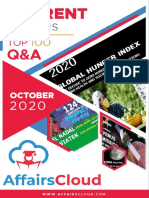 Current Affairs Q A PDF Top 100 - October 2020 by AffairsCloud