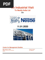 An Industrial Visit: To Nestle India LTD