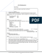 Mathematics English Medium Prototype Paper 61 73