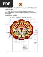 Module 3: Local and Global Communication in Multicultural Setting