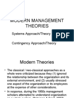 Modern Management Theories