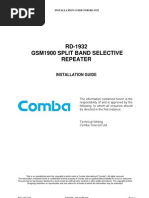 RD-1932 Gsm1900 Split Band Selective Repeater: Installation Guide