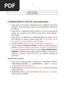 Rezumat Psihosociologie