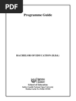 B.ed - Programme Guide 2023