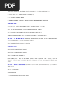 Indici Si Formule