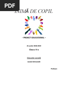 Proiect Drepturile Copilului