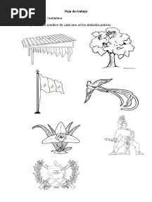 Simbolos Patrios para Colorear