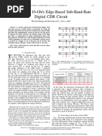 A 1.45-pJ B 16-Gb S Edge-Based Sub-Baud-Rate Digital CDR Circuit