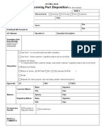 Form - Nonconforming Part Disposition