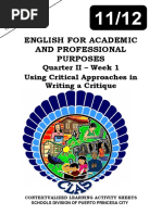 EAPP - WEEK 1 - Critical Approaches - Edited From RO Carissa Calalin