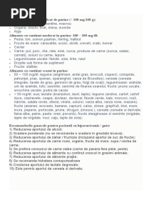 Alimente Cu Continut Ridicat de Purine