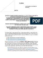 Update Motion 7 March 2023 Due To TREASON by Judge Hernandez Prosecutors and States Attorney Over BID BONDS