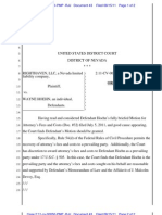 Court Order Granting Defendant Wayne Hoehn's Motion For Attorneys Fees