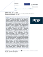 The Concurrence of Breach of Contract and Delict in A Constitutional Context