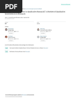 Doees Sample Size Matterin Qualitative Research AReviewof Qualitative Interviewsinis Research