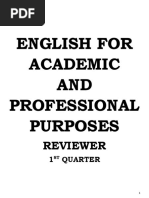 Eapp Reviewer - 1ST Quarter