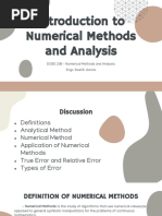 Introduction To Numerical Methods Analysis